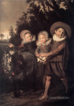  enfant Tableaux - Groupe d’enfants portrait Siècle d’or néerlandais Frans Hals